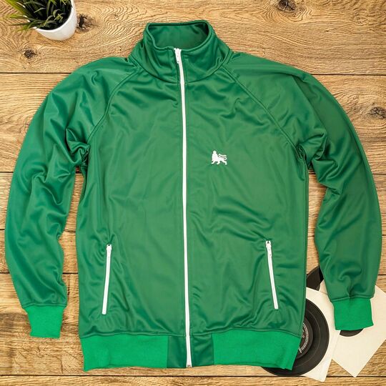 Zelená retro športová mikina Lion of Judah