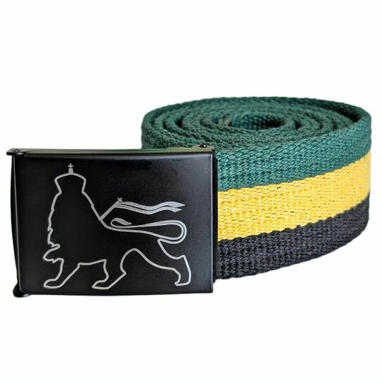 Opasok Jamica - Lion of Zion/ čierna pracka