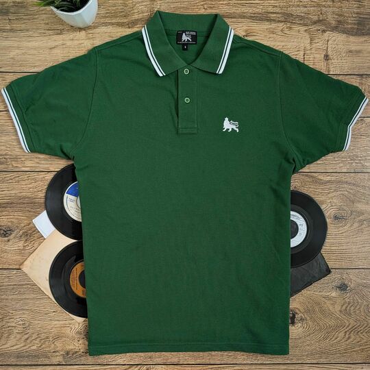 Tričko Polo Lion of Judah - Zeleno/biele