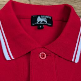 Tričko Polo Lion of Judah - Červeno/biele