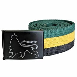 Opasok Jamica - Lion of Zion/ čierna pracka