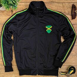 Športová čierna mikina Jamaica