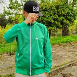 Zelená retro športová mikina Lion of Judah