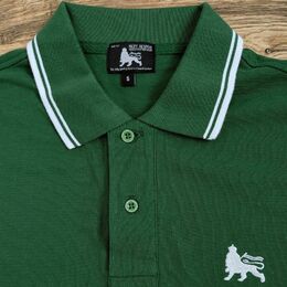 Tričko Polo Lion of Judah - Zeleno/biele